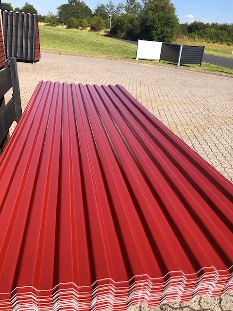 Røde trapezplader